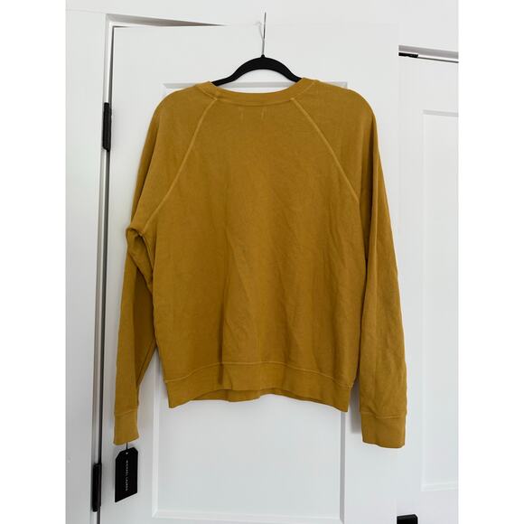 $118 New Michael Lauren French Terry Crew - yellow - Small - Picture 3 of 6